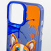 Купить TPU+PC чехол TakiTaki Graffiti magic glow для Apple iPhone 14 Pro Max (6.7") (Corgi dog / Blue) на vchehle.ua