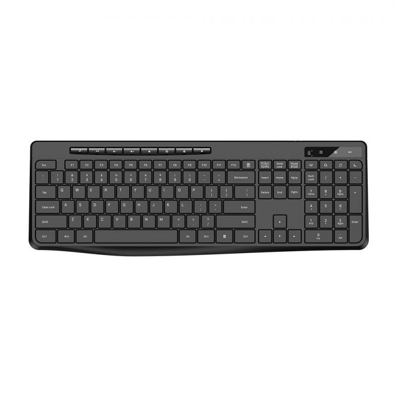 Фото Беспроводная клавиатура+мышь WIWU KM-01 Office (Black) на vchehle.ua