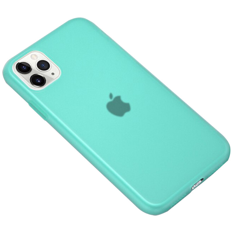 

Силіконовий матовий напівпрозорий чохол на Apple iPhone 11 Pro Max (6.5") (Блакитний / Marine Green) 789715