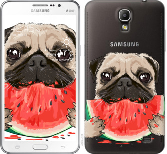 

Чехол Мопс и арбуз для Samsung Galaxy Mega 2 Duos G750 843514
