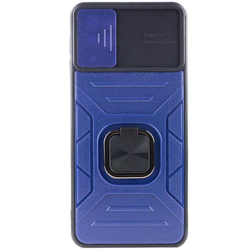 Фото Ударопрочный чехол Camshield Flash Ring для Samsung Galaxy A12 / M12 (Blue) на vchehle.ua