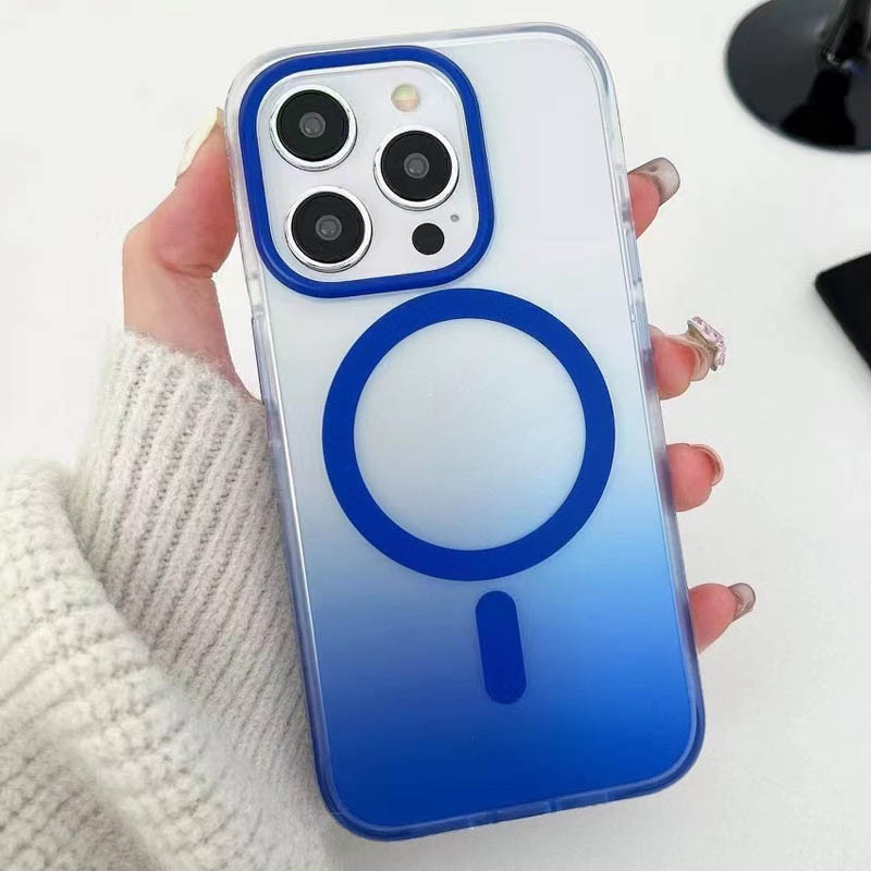 Фото Чохол TPU+PC Phantom with Magnetic Safe на Apple iPhone 13 Pro Max (6.7") (Blue) на vchehle.ua