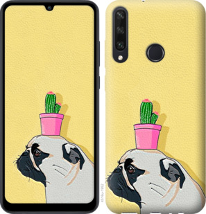 

Чехол Мопс с кактусом для Huawei Y6p 936435