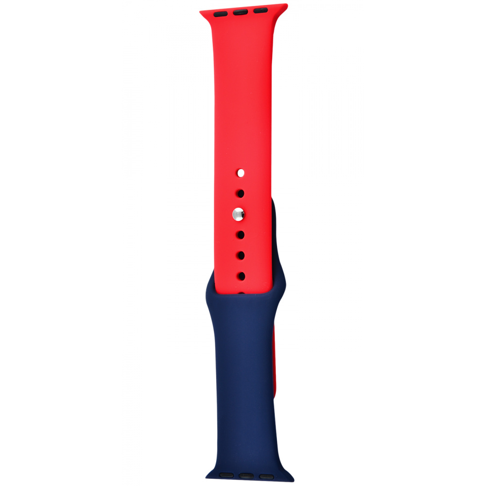 Ремешок Apple Watch Sport Band Double Color 38 mm/ 40 mm (midnight_blue_red)