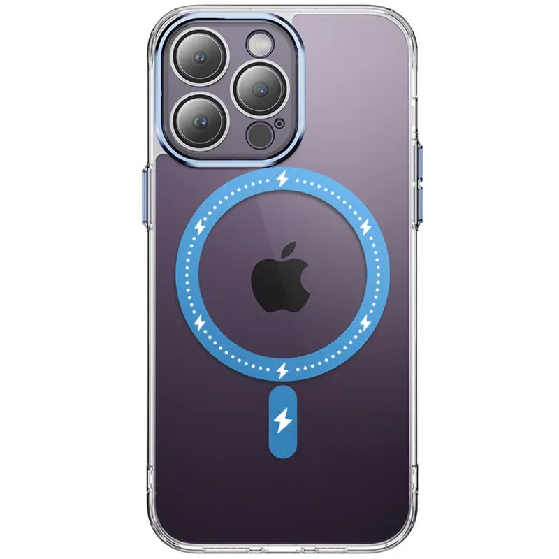 Чехол TPU+PC Colorful with Magnetic Safe для Apple iPhone 13 Pro (6.1") (Blue)