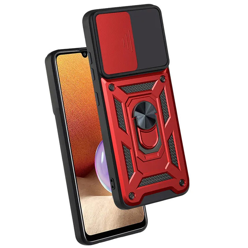 Фото Ударостійкий чохол Camshield Serge Ring на Xiaomi Poco F5 Pro / Redmi K60 / K60 Pro (Червоний) на vchehle.ua