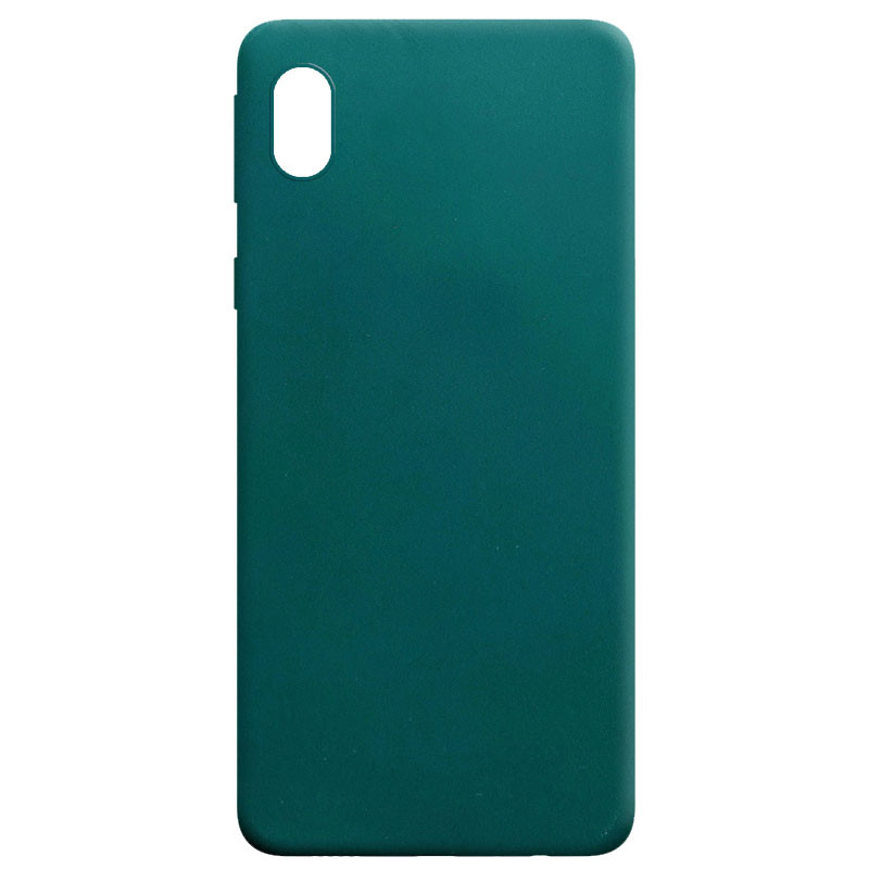 Силиконовый чехол Candy для Samsung Galaxy M01 Core / A01 Core (Зеленый / Forest green)