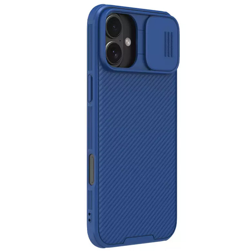 Фото Карбоновая накладка Nillkin CamShield Pro Magnetic для Apple iPhone 16 (6.1") (Blue) в магазине vchehle.ua