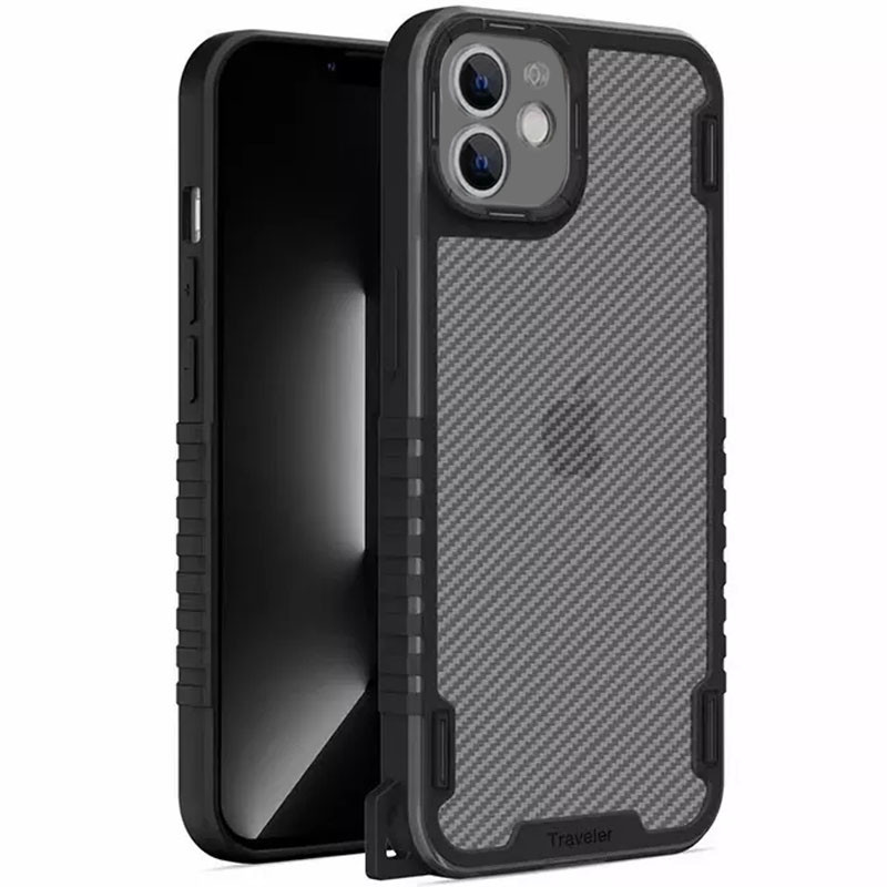 

Чехол TPU+PC TRAVEL Carbon на Apple iPhone 12 (6.1") (Чорний) 1239364