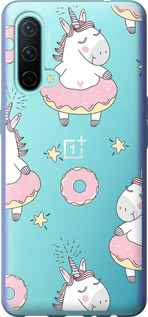 Чехол Единорожки для OnePlus Nord CE