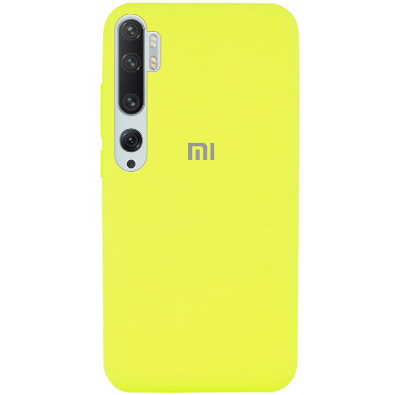 Чехол Silicone Cover Full Protective (AA) для Xiaomi Mi Note 10 / Note 10 Pro / Mi CC9 Pro (Желтый / Flash)