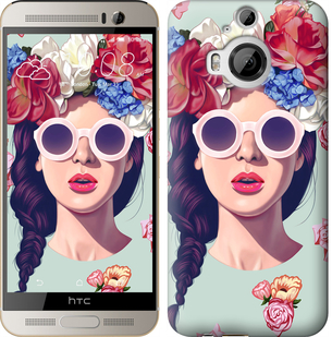 

Чехол Девушка с цветами для HTC One M9 Plus 95611