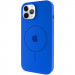 Чохол Silicone Case Full Protective (AA) with Magnetic Safe на Apple iPhone 12 Pro Max (6.7") (Синій / Capri Blue)