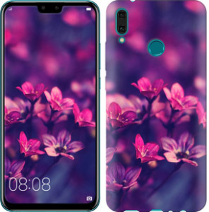 Чохол Пурпурні квіти на Huawei Y9 2019