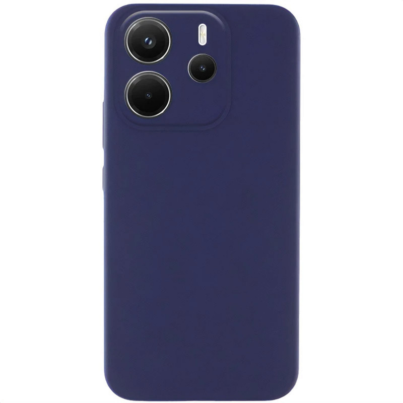 Чехол Silicone Cover Lakshmi Full Camera (AA) для Xiaomi Redmi Note 14 4G (Int. version) (Синий / Midnight blue)