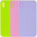 Silicone Case Square Full Camera Protective (AA) NOLOGO на Apple iPhone XS Max (6.5")