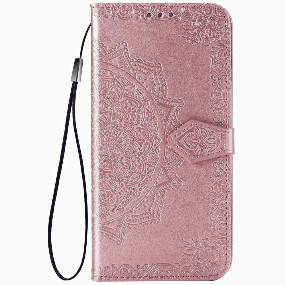 Купить Кожаный чехол (книжка) Art Case с визитницей для Xiaomi Redmi Note 8 Pro (Розовый) на vchehle.ua
