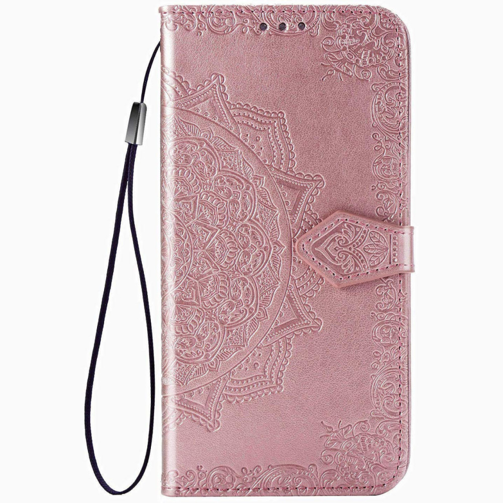 Купить Кожаный чехол-книжка Art Case с визитницей для Xiaomi Redmi Note 8 Pro (Розовый) на vchehle.ua