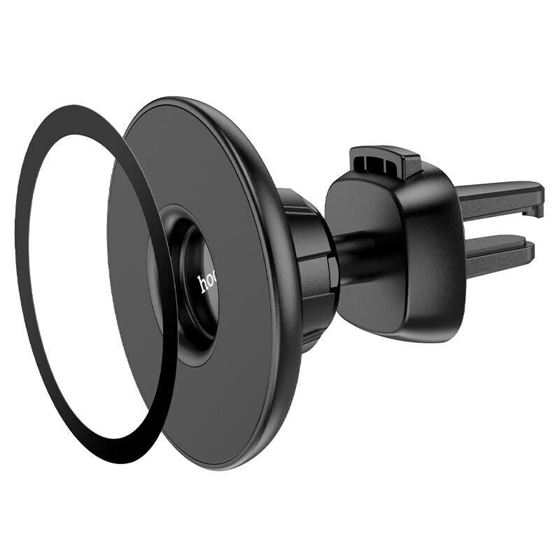 Фото Автодержатель Hoco CA112 Excelle air outlet ring magnetic (Black) на vchehle.ua