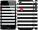 Чехол Черно-белые полосы для iPhone 3Gs
