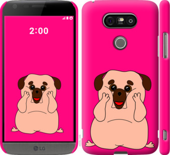 

Чехол Весёлый мопс для LG H860 G5 928411