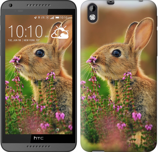 

Чехол Кролик и цветы для HTC Desire 816 149931