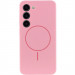 Чехол Silicone Cover Lakshmi Full Camera (AA) with MagFit для Samsung Galaxy S23 (Розовый / Light pink)