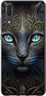 Чехол Кошка для Huawei P20