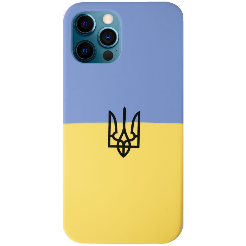 Чехол Silicone Case Patriot series для Apple iPhone 12 Pro Max (6.7") (UA Flag)