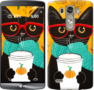 

Чехол Осенний кот для LG D855 639678