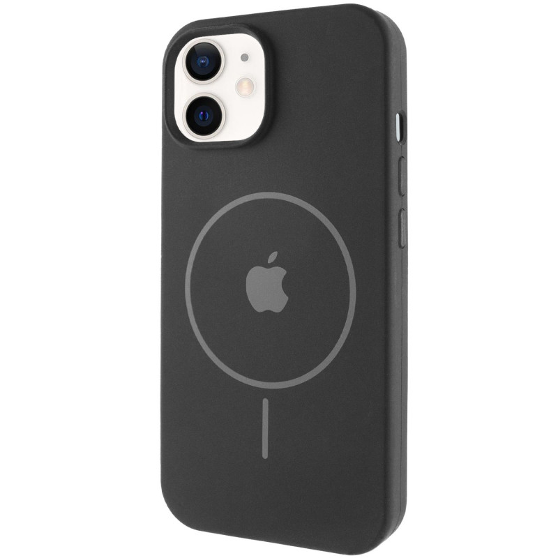 Чехол Silicone Case Full Protective (AA) with Magnetic Safe для Apple iPhone 11 (6.1") (Черный / Black)