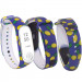 Фото Силиконовый ремешок с рисунком для Xiaomi Mi Band 3/4 (Ананасы / Синий) на vchehle.ua
