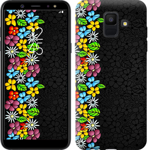 

Чехол цветочный орнамент для Samsung Galaxy A6 2018 651804