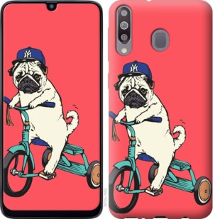 

Чехол Мопс на велосипеде для Samsung Galaxy M30 763645
