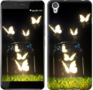 Чехол Бабочки для OnePlus X