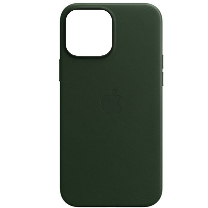 

Шкіряний чохол Leather Case (AAA) на Apple iPhone 13 (6.1") (Зелений / Sequoia Green) 1210644