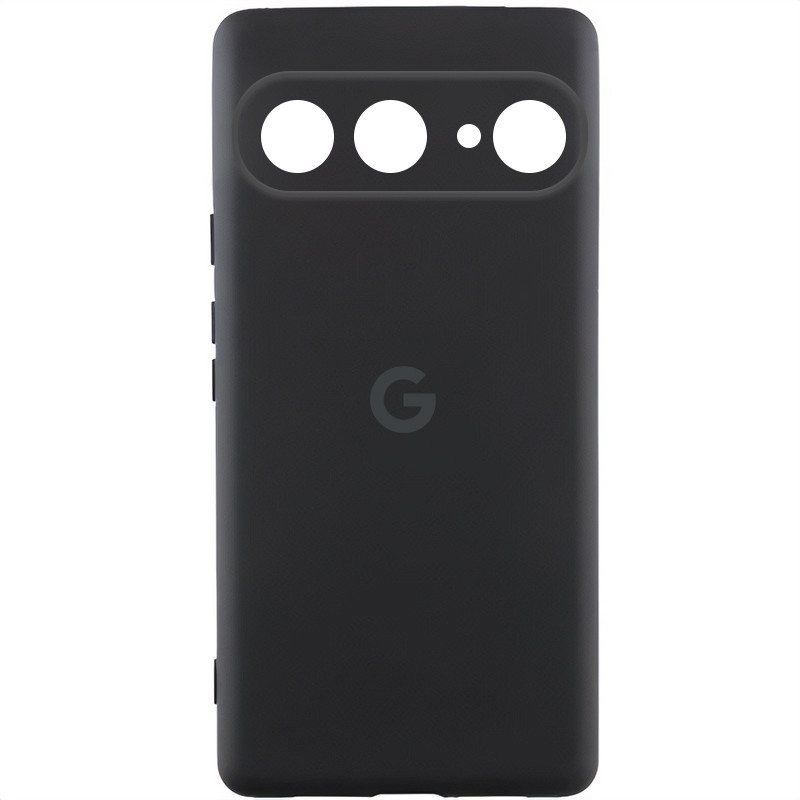 Чохол Silicone Cover Lakshmi Full Camera (AAA) with Logo на Google Pixel 9 (Чорний / Black)