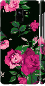 Чехол Розы на черном фоне для Samsung Galaxy A8 Plus 2018 A730F