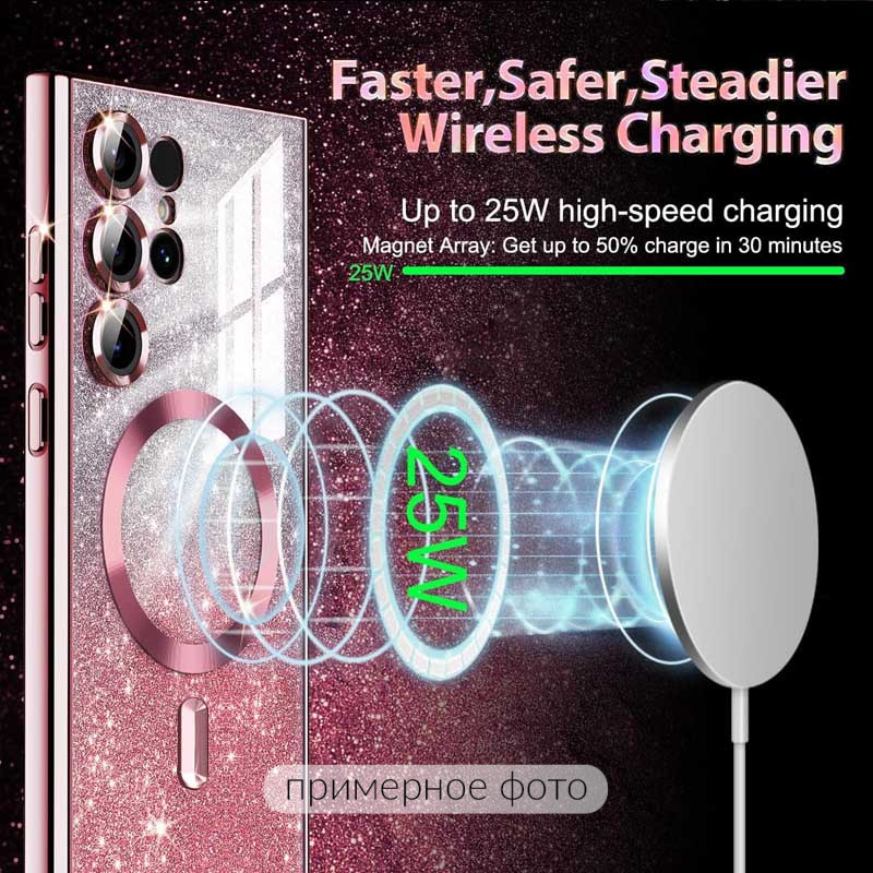 TPU чохол Delight case with Magnetic Safe з захисними лінзами на камеру на Samsung Galaxy S21 (Рожевий / Rose Gold) в магазині vchehle.ua