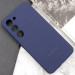 Чехол Silicone Cover Lakshmi Full Camera (AAA) with Logo для Samsung Galaxy S23 (Темно-синий / Midnight blue) в магазине vchehle.ua