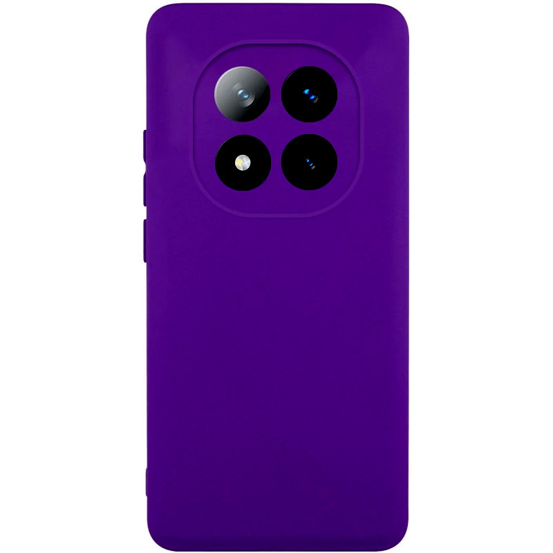 Чехол TPU GETMAN Liquid Silk Full Camera для Xiaomi Redmi Note 14 Pro 4G (Фиолетовый / Ultra Violet)