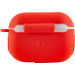 Силиконовый футляр New с карабином для наушников Airpods Pro (Красный / Red) в магазине vchehle.ua