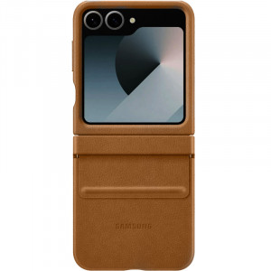 Кожаный чехол Leather Case (AAA) для Samsung Galaxy Z Flip7