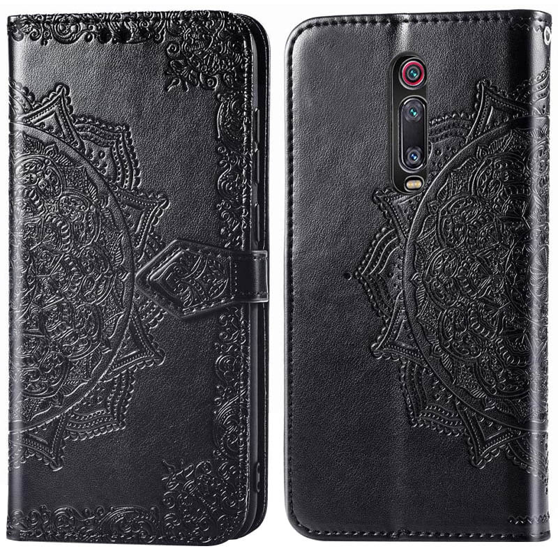Кожаный чехол-книжка Art Case с визитницей для Xiaomi Redmi K20 / K20 Pro / Mi9T / Mi9T Pro (Черный) в магазине vchehle.ua