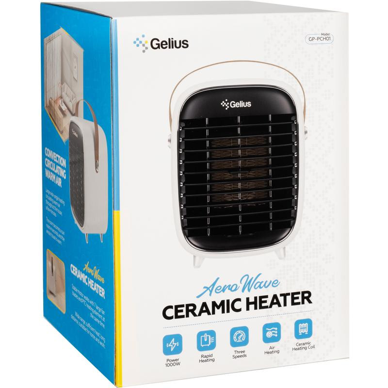 Заказать Уценка Портативный обогреватель Gelius AeroWave S GP-PCH01 (Вскрытая упаковка / White) на vchehle.ua
