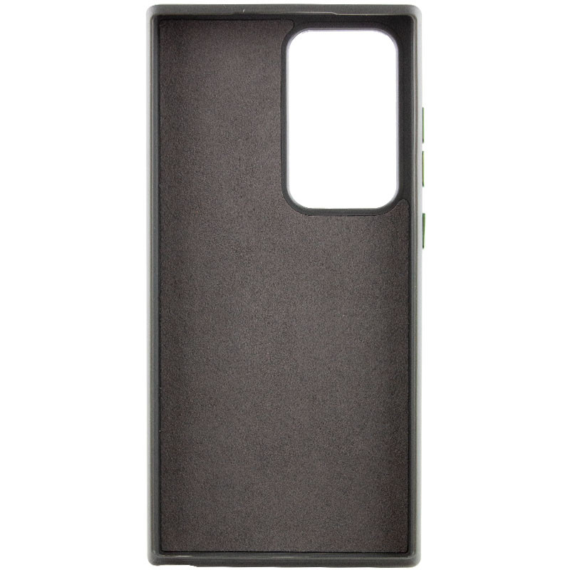 Фото Шкіряний чохол Bonbon Leather Metal Style на Samsung Galaxy S23 Ultra (Зелений / Army green) в маназині vchehle.ua