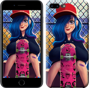 

Чехол Прикольная девочка со скейтбордом для iPhone 7 plus (5.5") 618044