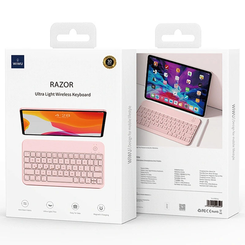 Купити Клавіатура WIWU Razor Wireless Keyboard RZ-01 (Pink) на vchehle.ua