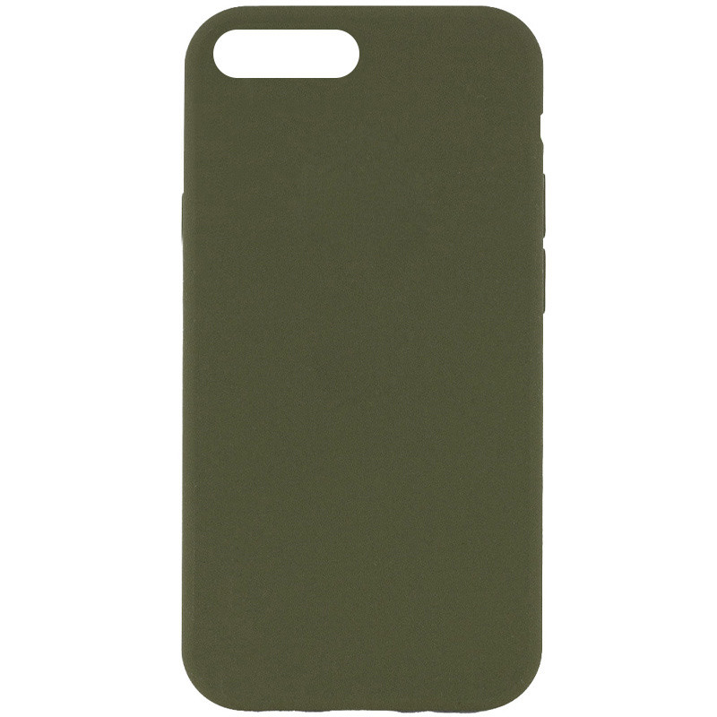 Чохол Silicone Case Full Protective (AA) NO LOGO на Apple iPhone 7 plus / 8 plus (5.5") (Зелений / Dark Olive)