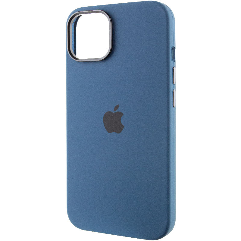 Фото Чохол Silicone Case Metal Buttons (AA) на Apple iPhone 14 (6.1") (Синій / Navy blue) в маназині vchehle.ua